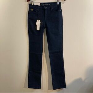 YOGA JEANS Sz 28 Slim Straight Leg Dark  Wash Jeans NWT